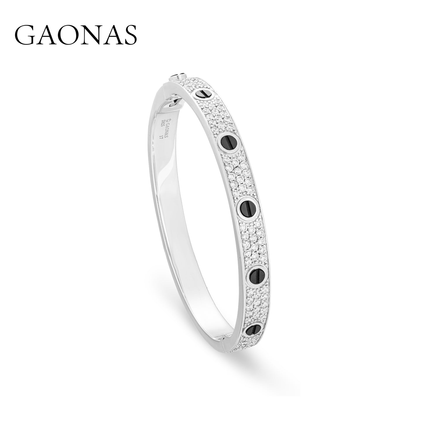GAONAS VVS D G bracelet Cubic Zirconia S925 Silver Artificial woman unisex fashion luxurious jewelry White rich creative gifts 2025 NEW 10113SS