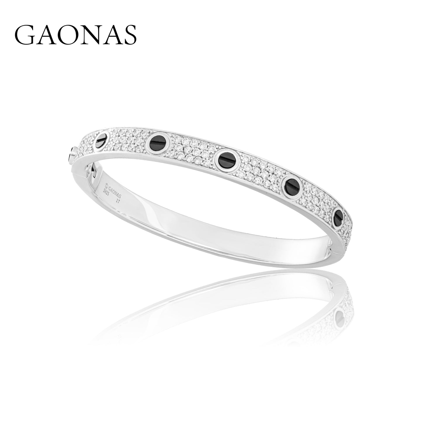 GAONAS VVS D G bracelet Cubic Zirconia S925 Silver Artificial woman unisex fashion luxurious jewelry White rich creative gifts 2025 NEW 10113SS