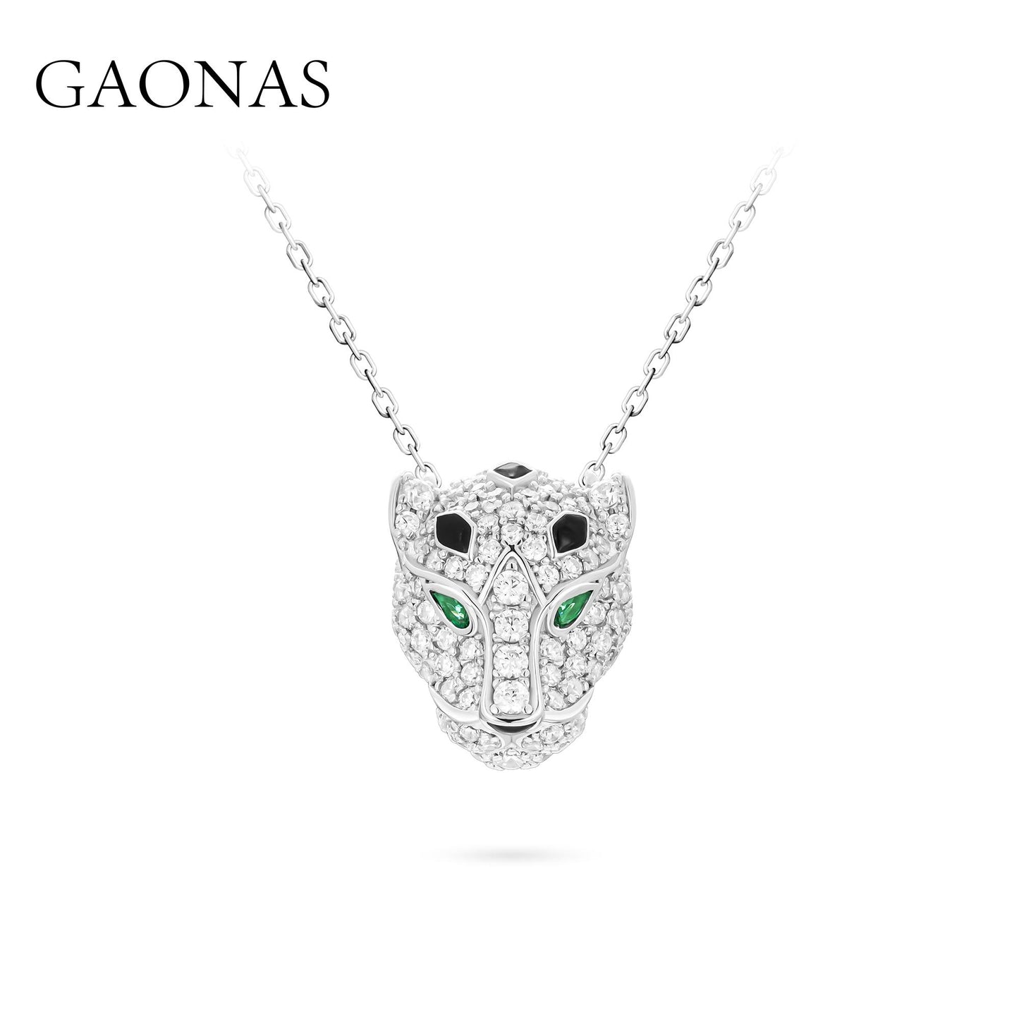 GAONAS VVS D G necklace Cubic Zirconia S925 Silver Artificial woman unisex fashion luxurious jewelry White rich creative gift 2025 NEW 10737XW