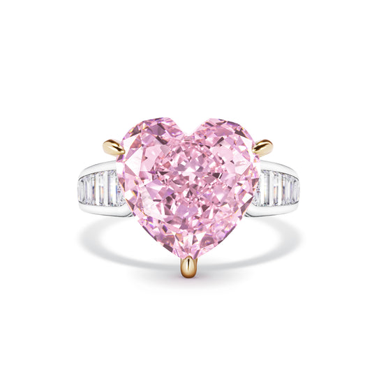 GAONAS Sakura Pink ring Cubic Zirconia S925 Silver Artificial woman unisex fashion luxurious jewelry Pink rich creative gifts 2025 NEW FJ31660